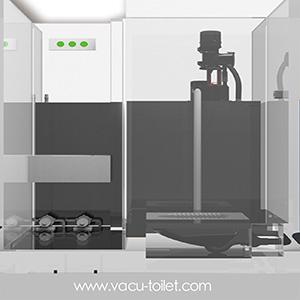 Single Squat Toilet Cavity Vacuum Public Toilet System