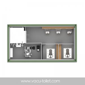 Type II Mobile/Portable/Containerized Vacuum Sanitation Cabin